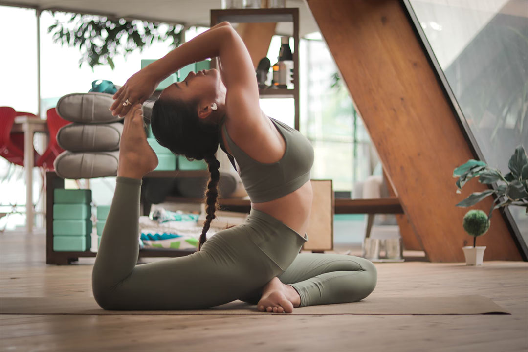 Woman Practicing Yoga