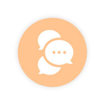 orange chat icon